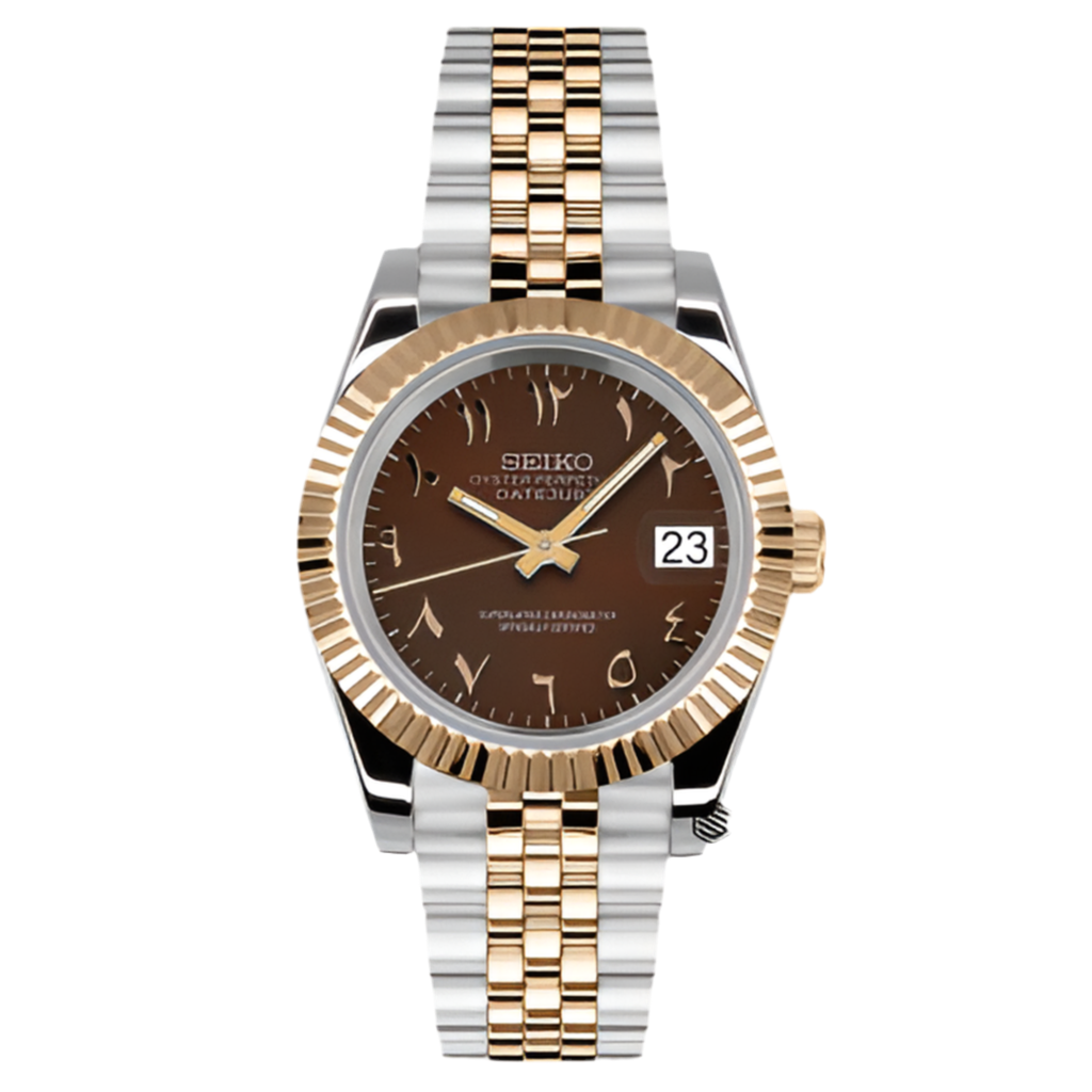 Chocolate Rose Gold Arabic  - Datejust Mod