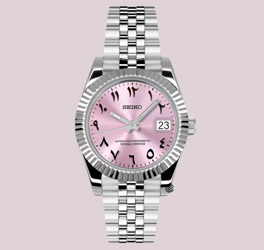 Pink Arabic DJ 39mm - Seiko Mods