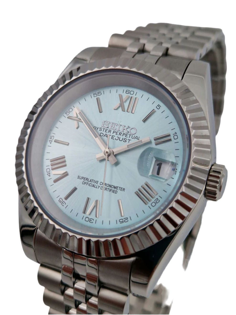 Light Blue Roman - Datejust Mod