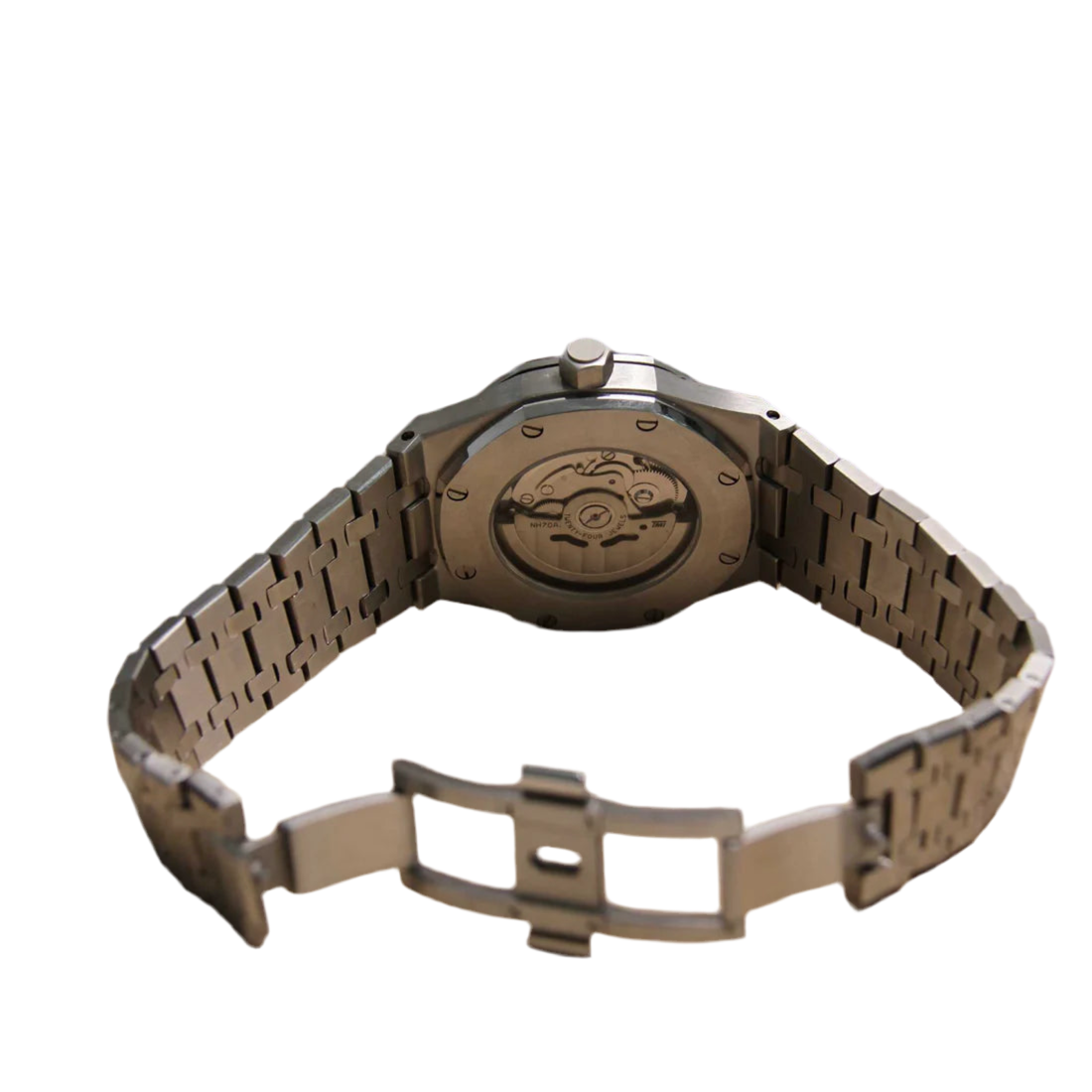 SEIKO MOD ROYAL OAK SKELETON BLACK 41MM